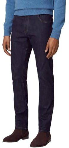 Hackett London Herren Rinse Wash Jeans, Denim (Denim Blue), 33W/30L