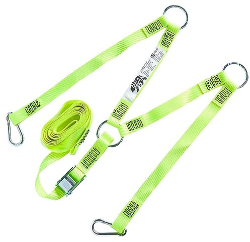 BearTOOLS Hi-Vis Ladder Yoke+3 Meter Hi-Vis Ladder Strap C/W Cam Lock- Complete Ladder Safety Solution - Cam Lock Connector, Stabiliser for Work Ladders-Avoid Slips & Accidents When Working At Height