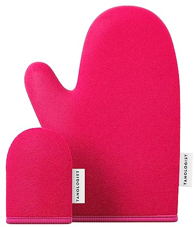 Tanologist Dúo de manoplas autobronceadoras para rostro y cuerpo - reutilizable y lavable a máquina