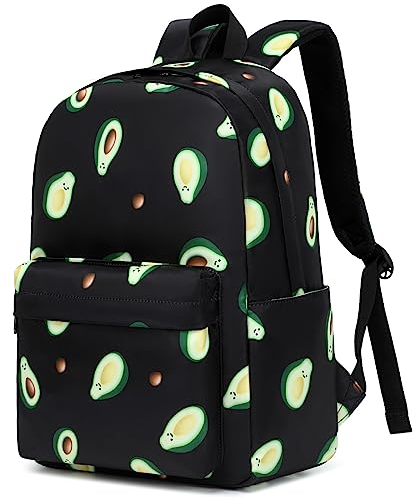 Fuyicat Schulrucksack für Mädchen, Kinder, Jugendliche, Grundschultasche, Damen, College, Büchertasche, Laptop-Rucksäcke, Avocado, Large