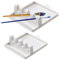 Gcroet Porte-pinceau, porte-pinceau en plastique de peinture de pinceau avec 4 fentes Chinois Calligraphie Holder Brush Drying Rack Rack Organizer Display Stand 2 PCS