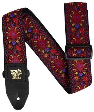 Ernie Ball Jacquard-Gitarrengurt - Crimson Royal Bloom