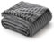 EMEMA Kuscheldecke Flauschig Decke Fleecedecke Wohndecken Couchdecke Flauschig Überwurf Mikrofaser Tagesdecke Sofadecke Blanket Für Bett Sofa Schlafzimmer Büro 150x200 cm Dunkelgrau