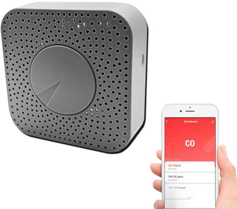 ZigBee CO Detector Portable Carbon Monoxide Tester Multifunctional Carbon Monoxide Concentration Test Meter Electrochemical CO Sensor Household Air Quality Tester Gateways Needed