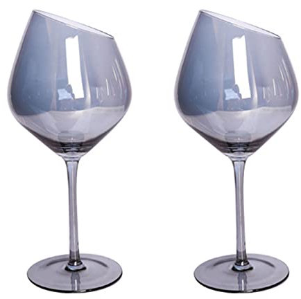 Verre à champagne à vin rouge coupé Ambre coloré pour verres gris restaurant