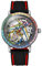 DAXIAOYU Einzigartiges Design, vollautomatische mechanische Herrenuhr, farbige Edelsteine, Einfassung, Skelett-hohles Schwungrad-Armbanduhr, wasserdicht, leuchtend, Edelstahl, trendige Uhren,