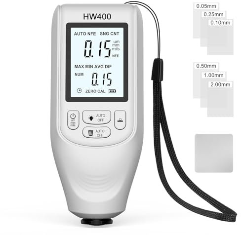 Lackdickenmessgerät, Lackdickenmessgerät für Autos | Digitales Lackdickenmessgerät - 0~2000UM Beschichtungstiefenmessgerät, Lackdickenmessgerät für Autos, digitales Beschichtungsdickenmessgerät