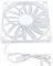 140mm RGB Fan, 140mm Case Fan 15mm MFDB Dynamic Pressure Bearing PWM Temperature Control Support 140mm PWM ARGB Fan Thin Pc Fans RGB 5V ARGB Motherboard Sync Fan Speed (White)