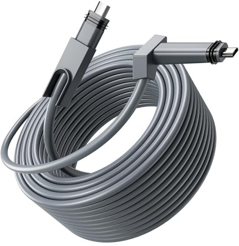 Starlink Gen 2 Cable, 75FT/23M Starlink Ersatzkabel für Starlink Gen2 Rectangular Satellite, Gen 2 Starlink Verlängerungskabel Starlink Zubehör Wasserdicht für Starlink V2 Kabel, Grau