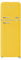 PYRAMIDEA Frigorifero Vintage Colorato Giallo Doppia Porta Ventilato 240 L Lordi (206 L Netti) MAMBO2402Y