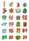 Christmas Number Stickers, 1 to 24 Christmas Card Envelope Stickers, Holiday Number Stickers for Advent, Countdown Festival Card Sealing Labels for Holiday