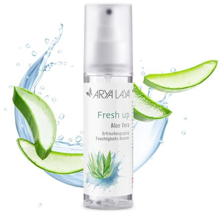 ARYA LAYA Fresh up Aloe Vera, 100 ml, frisch duftendes Feuchtigkeitsspray, Frischekick mit Aloe Vera & ätherischen Ölen, beruhigt & spendet intensiv Feuchtigkeit, vegan