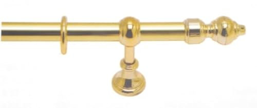 Generisch Komplettgarnitur Stil Ø 28 mm messingfarben 120 cm lang