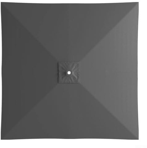 TIANHENGMart Replacement Parasol Canopy, Parasol Replacement Cover 2X2 M For 4-rib Parasols, For Garden Umbrella, Sun Block And Windproof (gray)