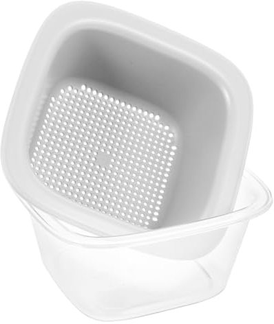 Mikikit 1Juego Cesta de Drenaje de Reutilizable Colador Verduras Cesta para Cocina Drenaje y Almacenamiento Práctico para Enjuagar y Escurrir