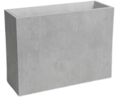 Garden Center Shop | Artevasi Jardinera Sydney Alta 80 cm | Materia Plástica Reforzada | Diseño Urbano Gris | Maceta Elevada para Terraza y Jardín