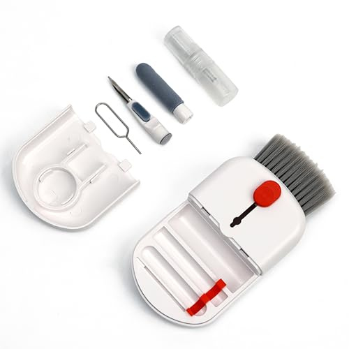 PULIDROP – Kit pulizia AirPods Completo per Auricolari, Custodie e Tastiere - Strumenti Professionali per Rimuovere Polvere e Sporco