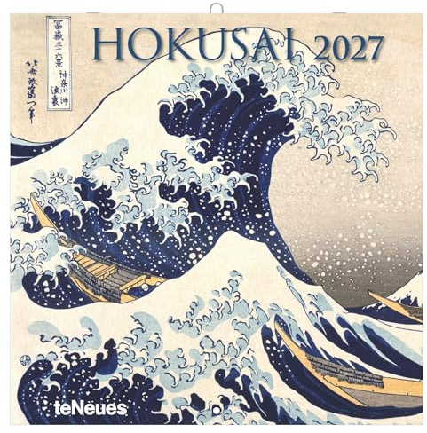 Hokusai 2027: Wandkalender 30x30 cm (30x60 cm geöffnet), Kunstkalender mit Ukiyo-e-Motiven von Hokusai