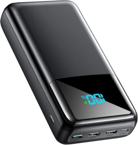 Flowhole Power Bank 60000mAh USB-C (EIN & Aus) Powerbank | 22.5W Schnellladung Große Kapazität Externer Akku, 4 Ausgängen & 2 Eingängen Tragbares Ladegerät für iPhone & Mehr