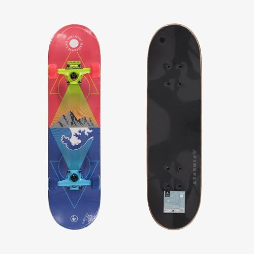Firefly Unisex SKB 505 Skateboard, Blue/Red Light/Yello, One Size
