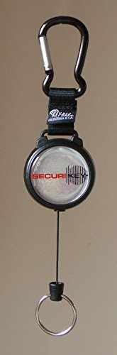 Security Karabiner Key Reel - Heavy Duty Model, Karabiner Key Reel 1200mm Kevlar Cord