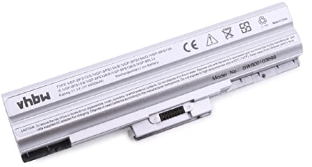 vhbw batteria compatibile con Sony Vaio VGN-AW11M/H, VGN-AW11S/B, VGN-AW11XU/Q, VGN-AW11Z/B laptop notebook (4400mAh, 11,1V, Li-Ion) con chip
