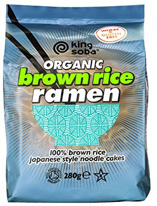 KING SOBA Organic Brown Rice Ramen Noodles 280g (PACK OF 1)