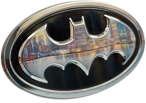 Fan Emblems Batman 3D Car Badge - 1989 Logo (Black and Chrome)