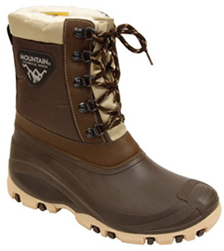 Mountain Stivali da Caccia Scarponcini Canadese Imbottiti 40 EU Marrone Beige Uomo