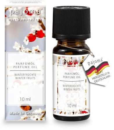 pajoma® Duftöl 10 ml, Winterfrüchte - Weihnachtsöl/Weihnachtsduft | feinstes Parfümöl für Aromatherapie, Duftlampe, Diffuser | Premium Qualität