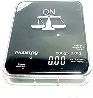 On Balance Waage PHANTOM 200 - Mini Digital Waage mit Acryl-Tisch, 0.01 g Genauigkeit, 200 g Maximalgewicht, Beige