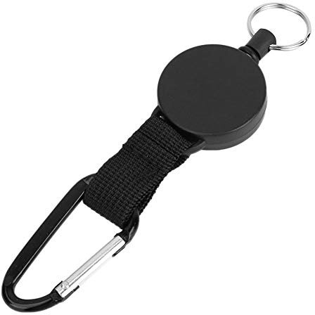 Portachiavi Telescopico Chiave Retrattile e Porta Badge Portachiavi Retrattile Portachiavi Estensibile con Filo D'acciaio per All'aperto