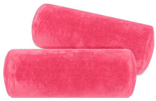 npluseins Lot de 2 Housses de Coussin en Polaire Coral (2 pièces) 1257.1667, env. 40 x 15 cm, Rose