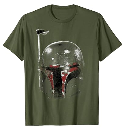 Star Wars Boba Fett Faded Helmet Poster T-Shirt