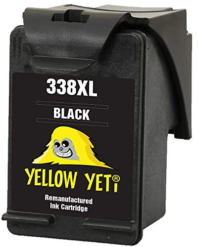 YELLOW YETI Ersatz für HP 338 Druckerpatrone Schwarz kompatibel für HP Photosmart 2575 2610 2710 2713 8150 8450 8750 C3180 DeskJet 460 460c 5740 6620 9800 PSC 1610 2355 Officejet 100 150 6210 H470