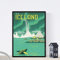 Nacnic Vintage Poster Vintage Plakatwerbung. Reisen nach Island. A3 Größe