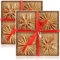 com-four® 24-teiliges Strohsterne Set - Stroh-Anhänger - Weihnachtsbaum-Schmuck aus Stroh - Christbaum-Behang - Weihnachtsdekoration - Ø 10 cm