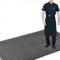 ybaymy Commercial Rubber Floor Mat, 90 x 210cm Heavy Duty Outdoor Rubber Mats, Large Anti Fatigue Standing Mat/Non-Slip Outdoor Entrance Mat with Drainage Holes, for Industrial Kitchen Garden Pool