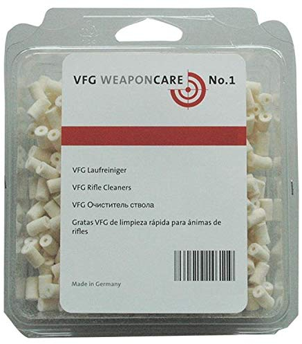 VFG Laufreiniger Comfort Filzreiniger für Flinten Pistole Revolver Büchsen Gewehre (alle Kaliber) Kal. 6,5mm (.243) - 500 STK