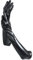 JIHUOO Sexy Elastic Shiny Wet Look Long PU Leather Evening Party Gloves for Women Black