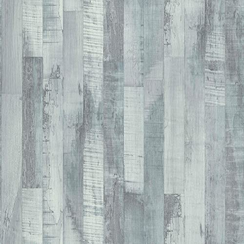 Lutèce Tapete, Holz, vertikal, Blau, Vinyl auf Vlies | 51196301 | Schlafzimmer, Wohnzimmer, Flur, Wohnzimmer