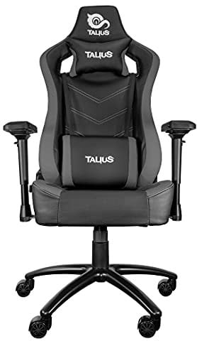 Talius Vulture Silla Gaming Profesional, Butterfly, Ergonómica, Reposabrazos 4D, Base Metal, Altura Ajustable Alto Respaldo Reclinable, Ruedas Nylon (Gris)