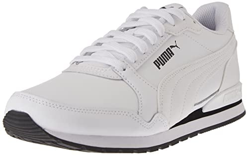 PUMA St Runner V3 L, Unisex-Sneaker – Erwachsene, Puma Weiß Puma Weiß Puma Schwarz, 42 EU