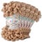 Alize 5 x 100 g Puffy Wolle Chenille Schlaufenwolle Häkeln und Stricken ohne Hilfsmittel Kleidung Accesoire Decken Teppiche (262 | Beige)