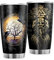 Zbbfwu Raben Wikinger Kaffeebecher to go Thermobecher Edelstahl Auslaufsicher Kaffeetasse Reisebecher white5 600ml
