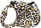 Hundeleine flexibel 3 oder 5 Meter automatik Laufleine 15 oder 20 Kg Rollleine (Leopard 5 Meter)