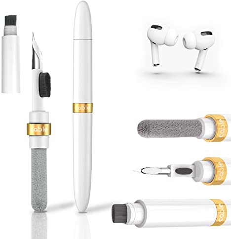 Reinigungsstift-Set für Bluetooth-Kopfhörer, Airpods und Multifunktions-Kopfhörer, universell, kompatibel mit Airpods 1 2 Pro und viele andere Geräte (Gold)