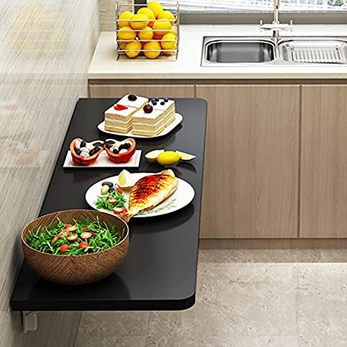 JYCCH Klappbarer Wandklapptisch/Klappwandtisch/Wandklapptisch/Wandklapptisch/Wandklapptisch/Klappbare Werkbank/Laptop-Computertisch,für Zuhause,Büro,Arbeitszimmer (80x50cm/31x (Walnuss 5