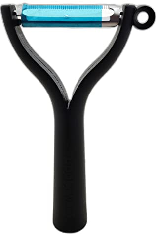 Tupperware D119 Universal Peeler, Black, Peeler Flat Grit Serrated Edge Asparagus