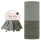 Kitsch Elastic Hair Ties for Women, Thick Hair Ties No Damage, Rubber Bands for Hair, Hair Bands for Women's Hair & Ponytail Holders, Hair Elastics, Small Hair Ties for Thick Hair (20pcs, Eucalyptus)